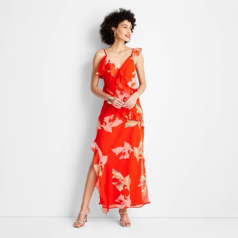 Target Future Collective Ruffle Maxi Dress